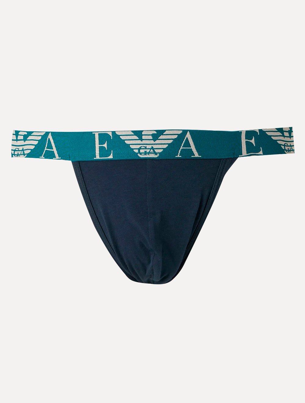 Kit Cuecas Emporio Armani Jockstrap EA Monogram Azul Marinho
