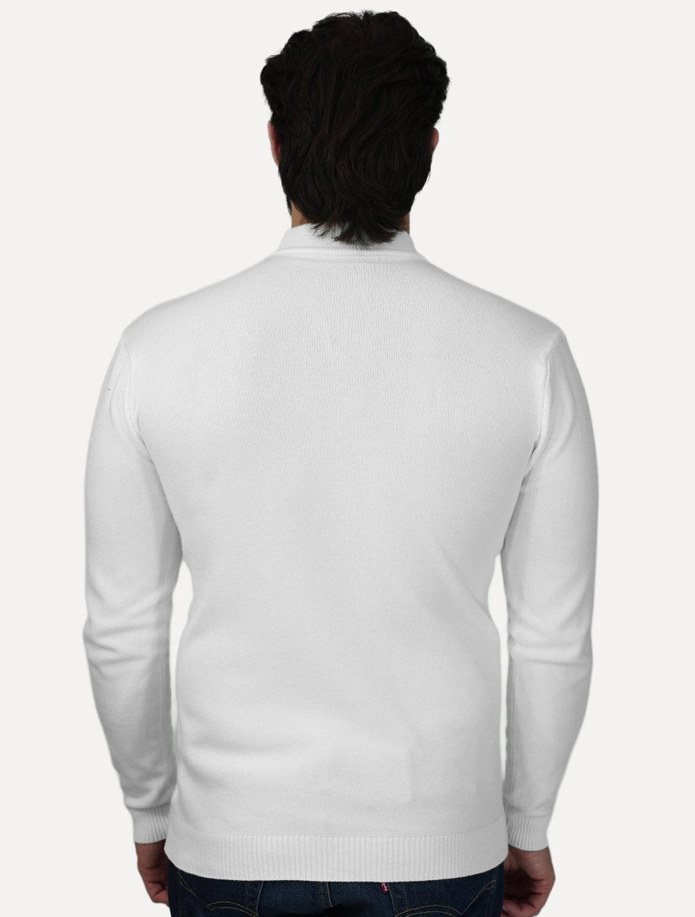 Suéter Dixen Masculino Tricot Basic Crewneck Off White