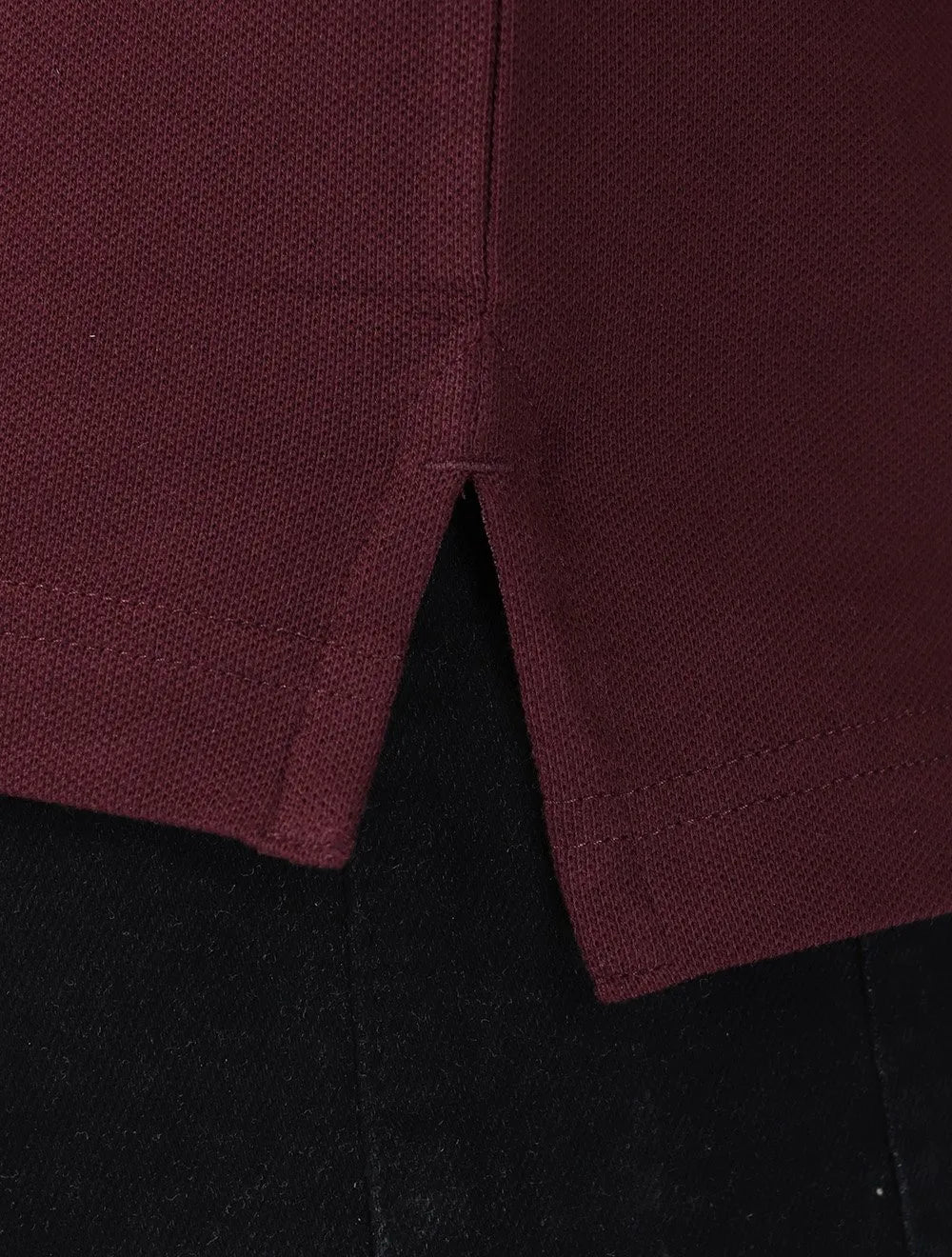 Polo Tommy Hilfiger Masculina Slim Piquet 1985 Bordô