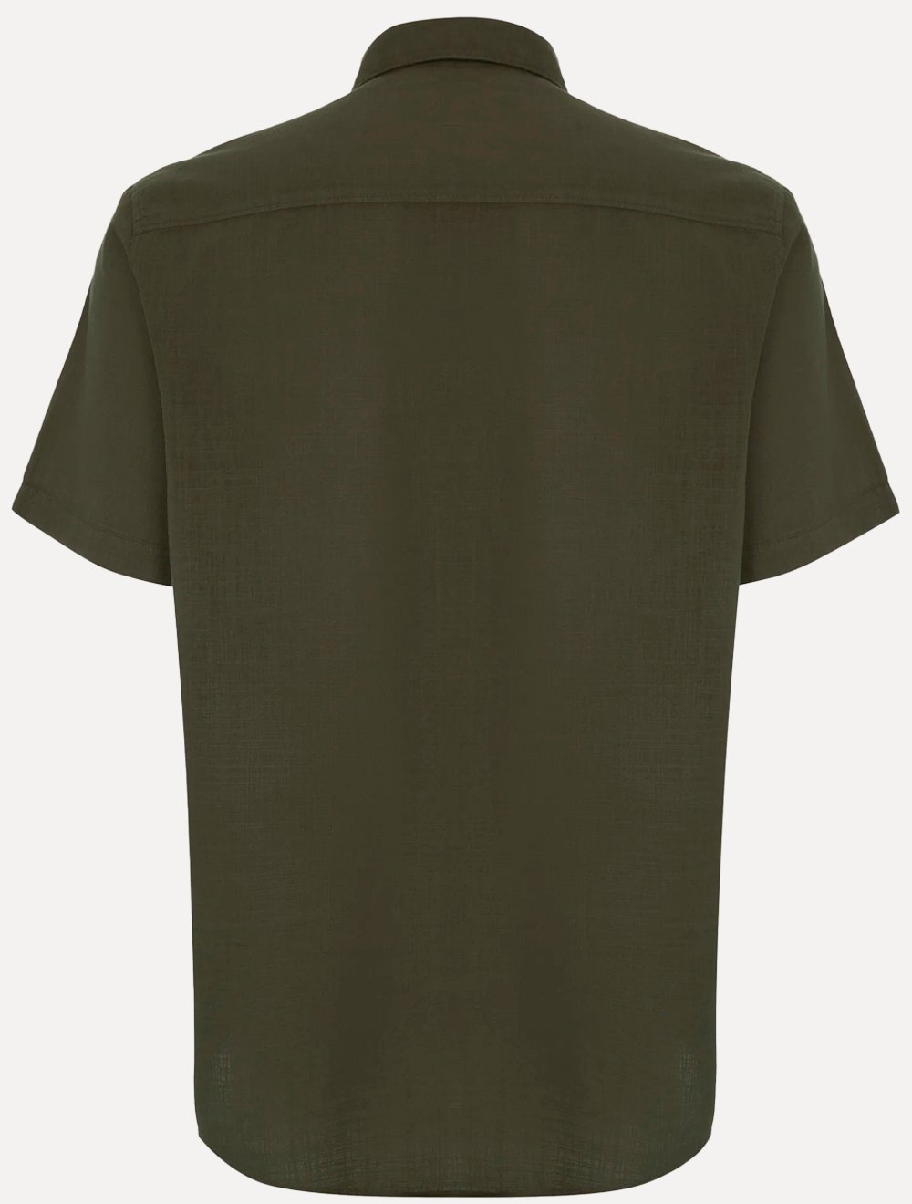 Camisa John John Masculina Regular Manga Curta Rustic Mono Logo Verde Médio