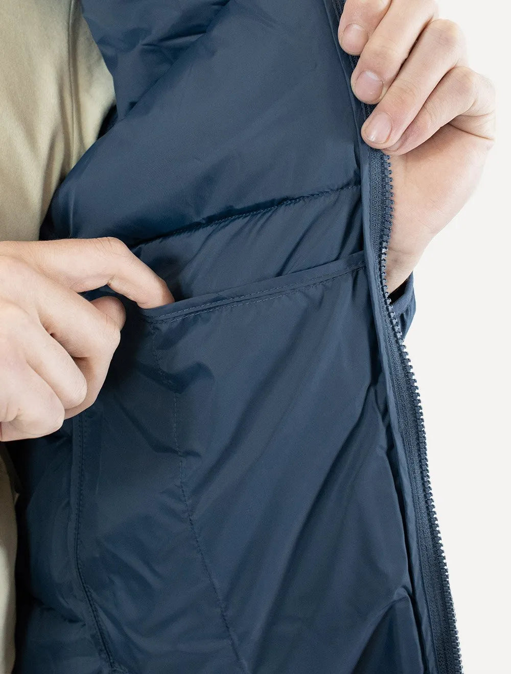 Jaqueta Levis Masculina Puffer Packable Quilted Azul Escuro