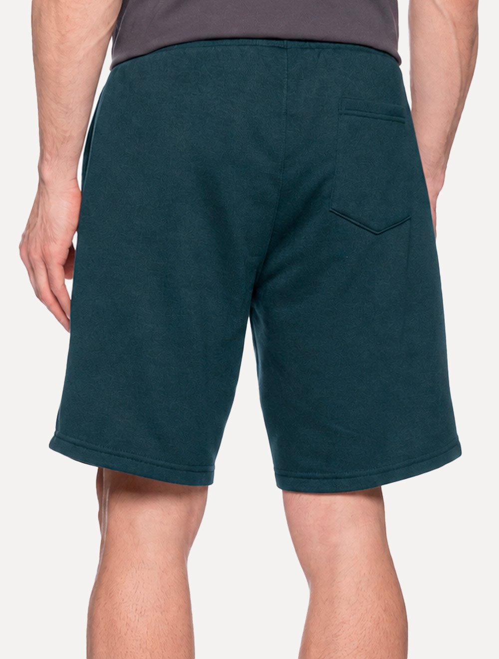 Bermuda John John Masculina Moletom New Basic Azul Petróleo