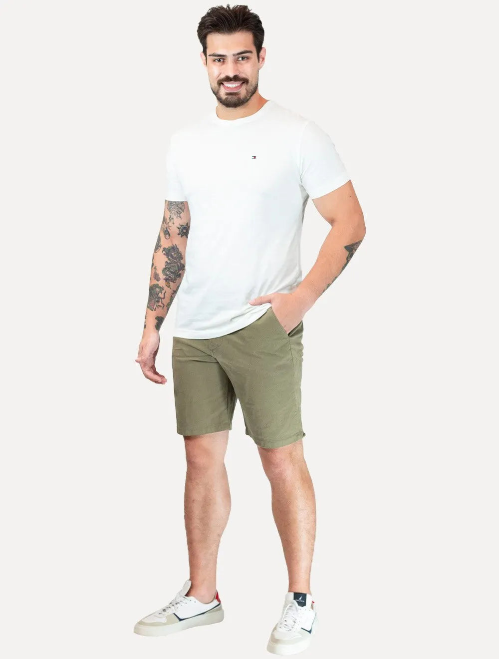 Bermuda Tommy Hilfiger Sarja Brooklyn 9in Verde Oliva