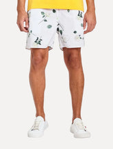 Short Reserva Masculino D'Água Beachwear Rosas Branco