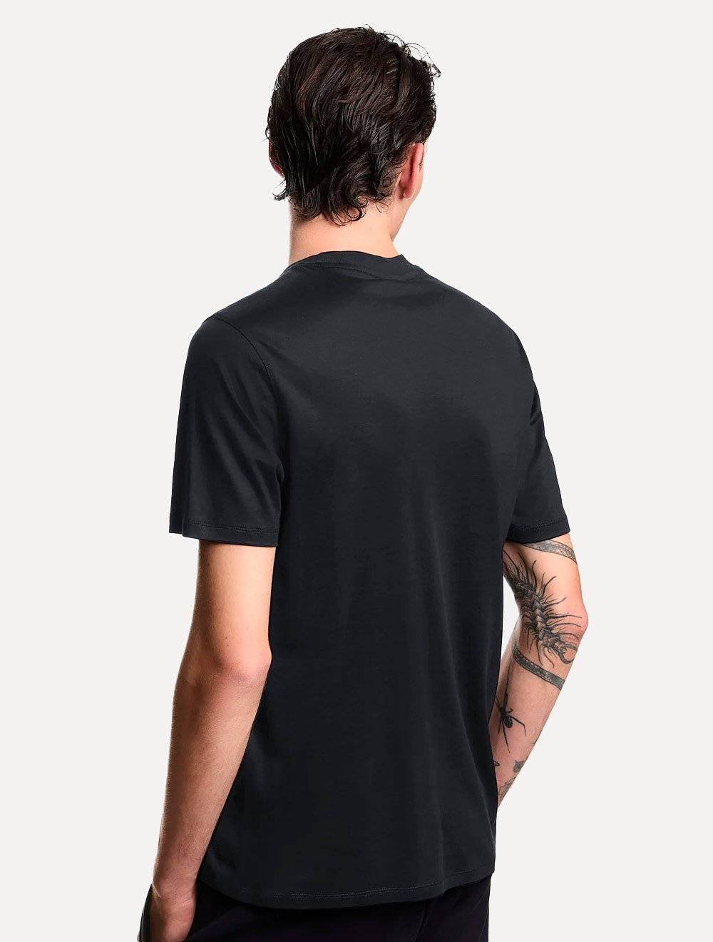 Camiseta Emporio Armani Masculina Essential Embroidery Logo Azul Marinho