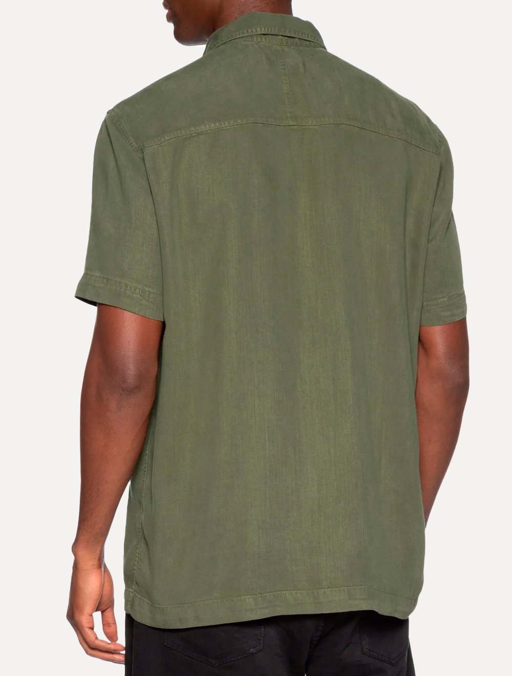 Camisa Osklen Masculina Used Utility Verde Militar