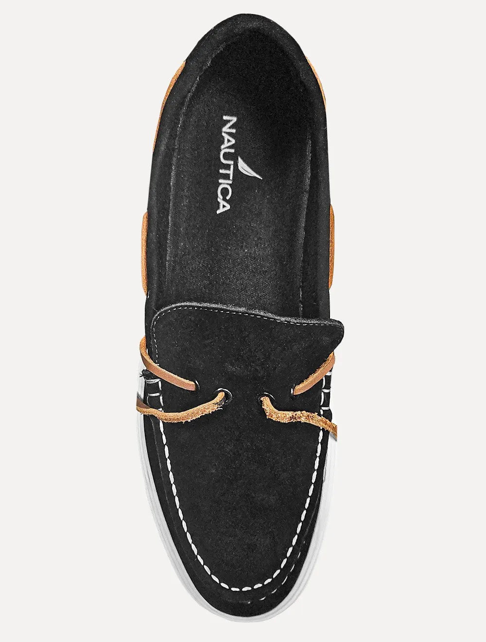 Docksider Nautica Masculino Suede NoBuck Preto
