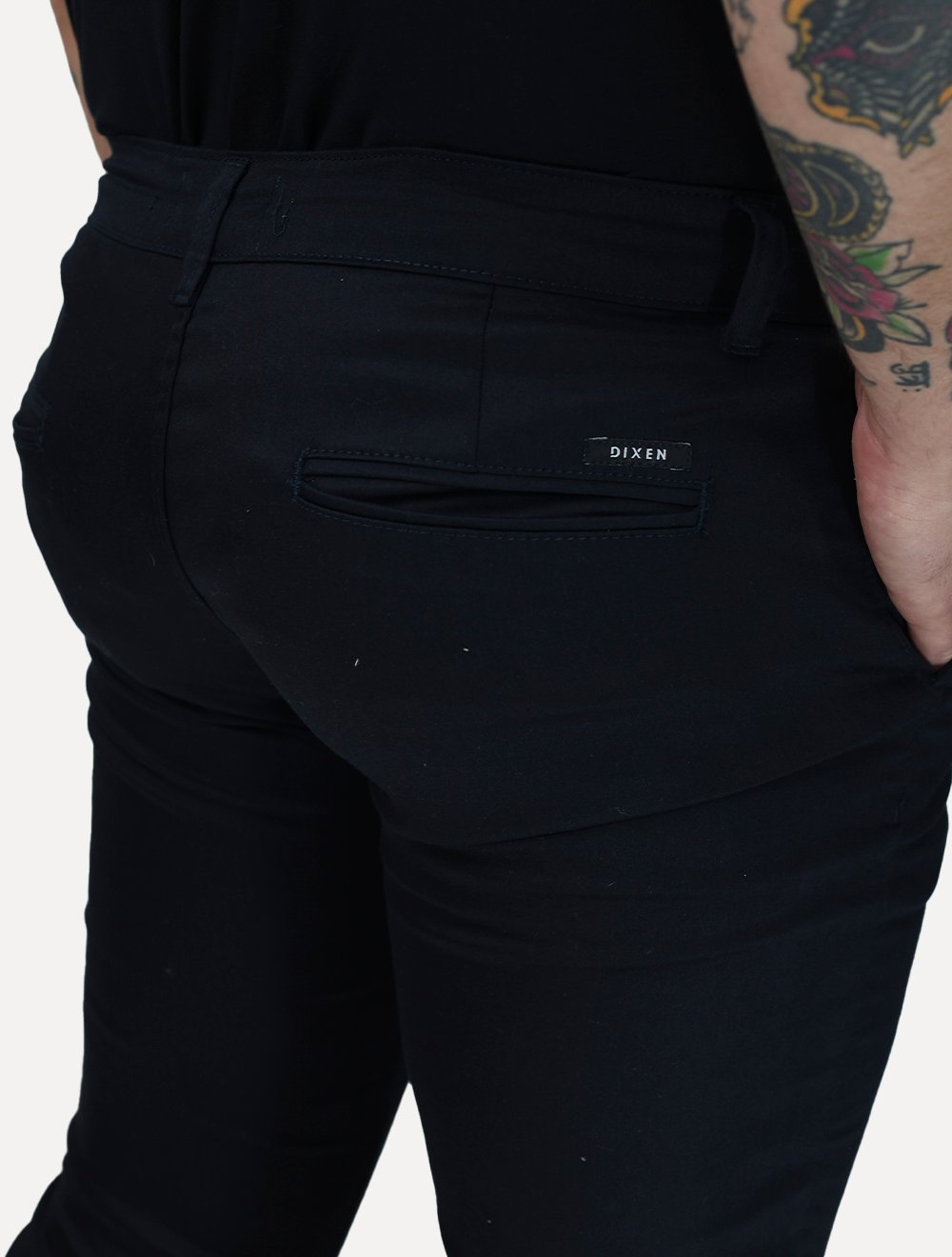 Calça Dixen Masculina Sarja Alfa Azul Marinho