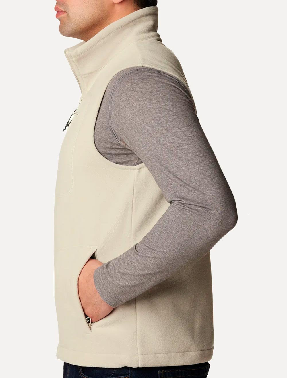 Colete Columbia Masculino Fleece Fast Trek Off-White