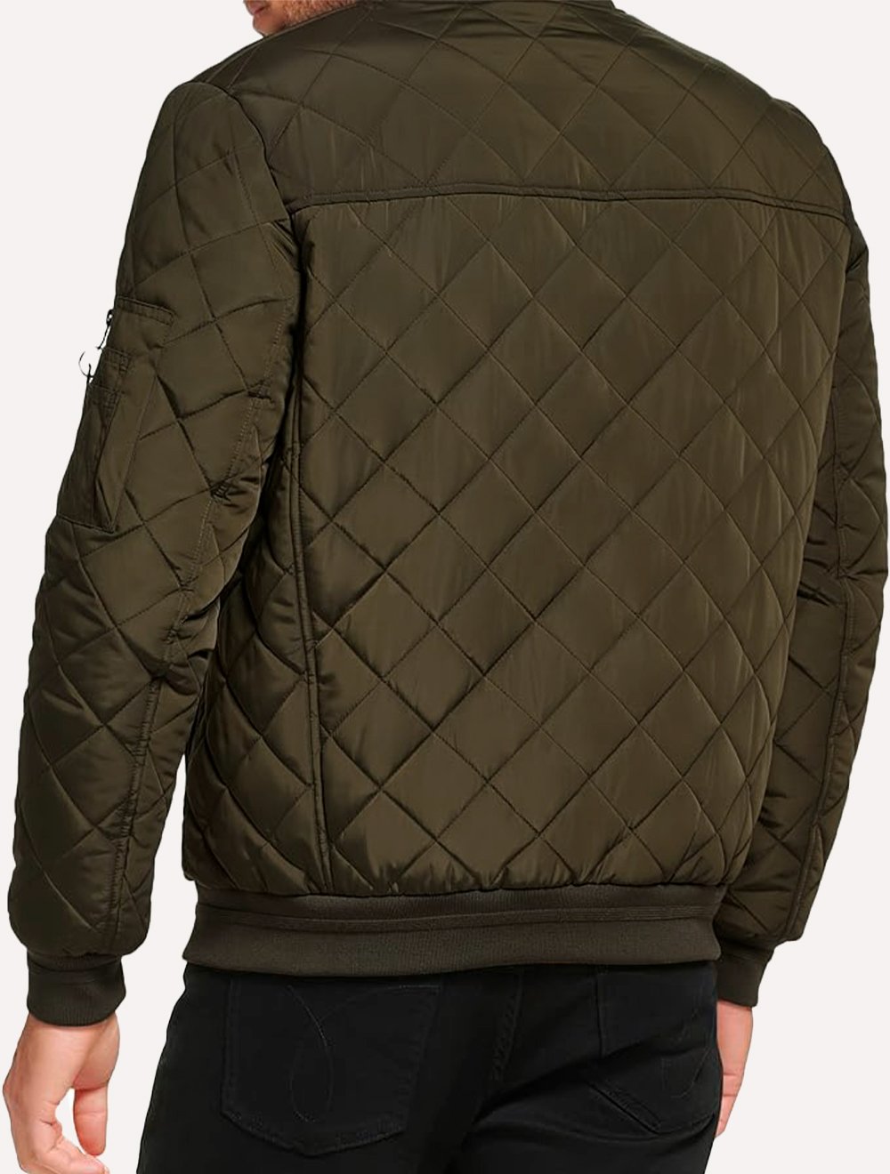 Jaqueta Calvin Klein Jeans Bomber CK Zip Verde Oliva