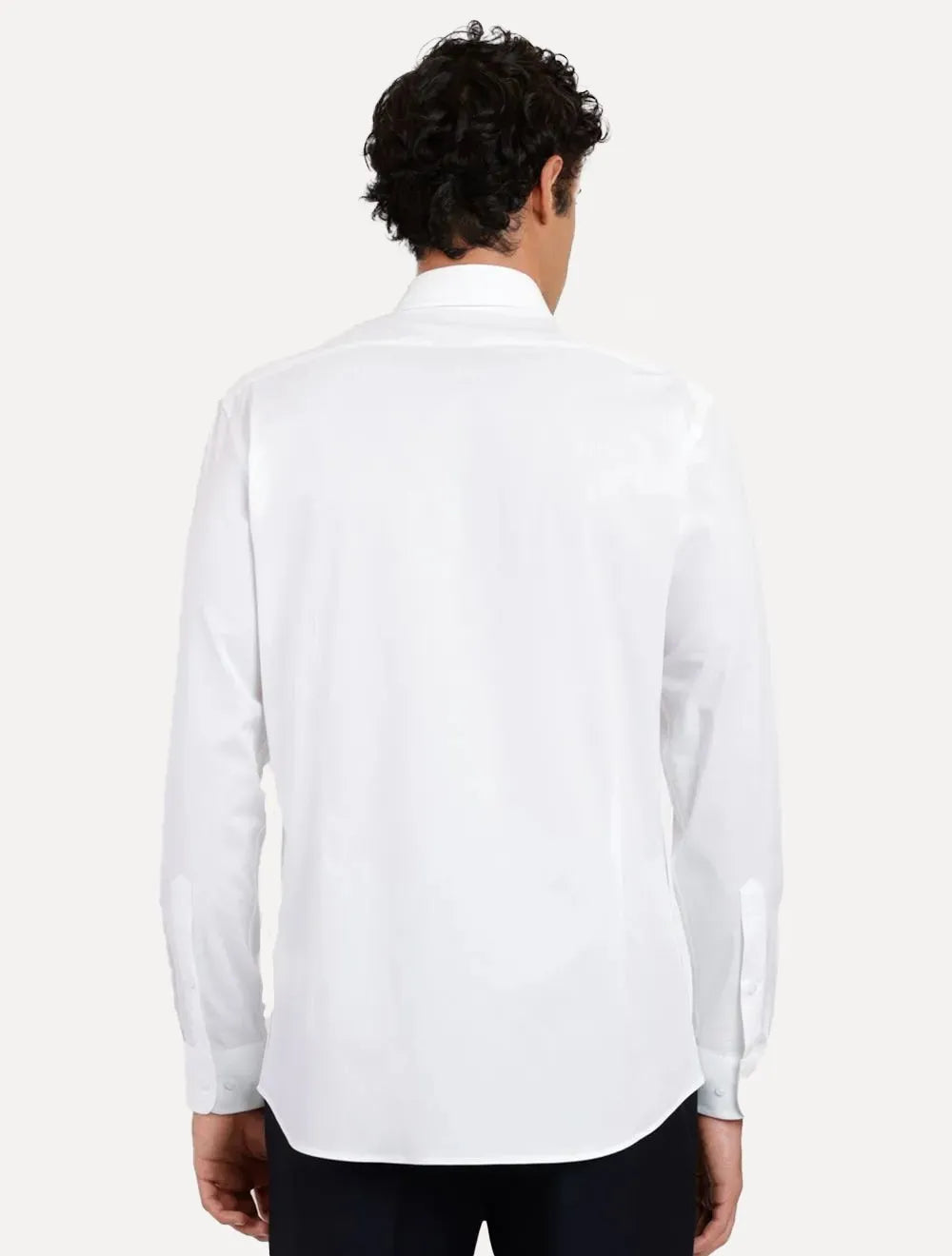 Camisa Aramis Masculina Regular Tricoline Liso Stretch Branca