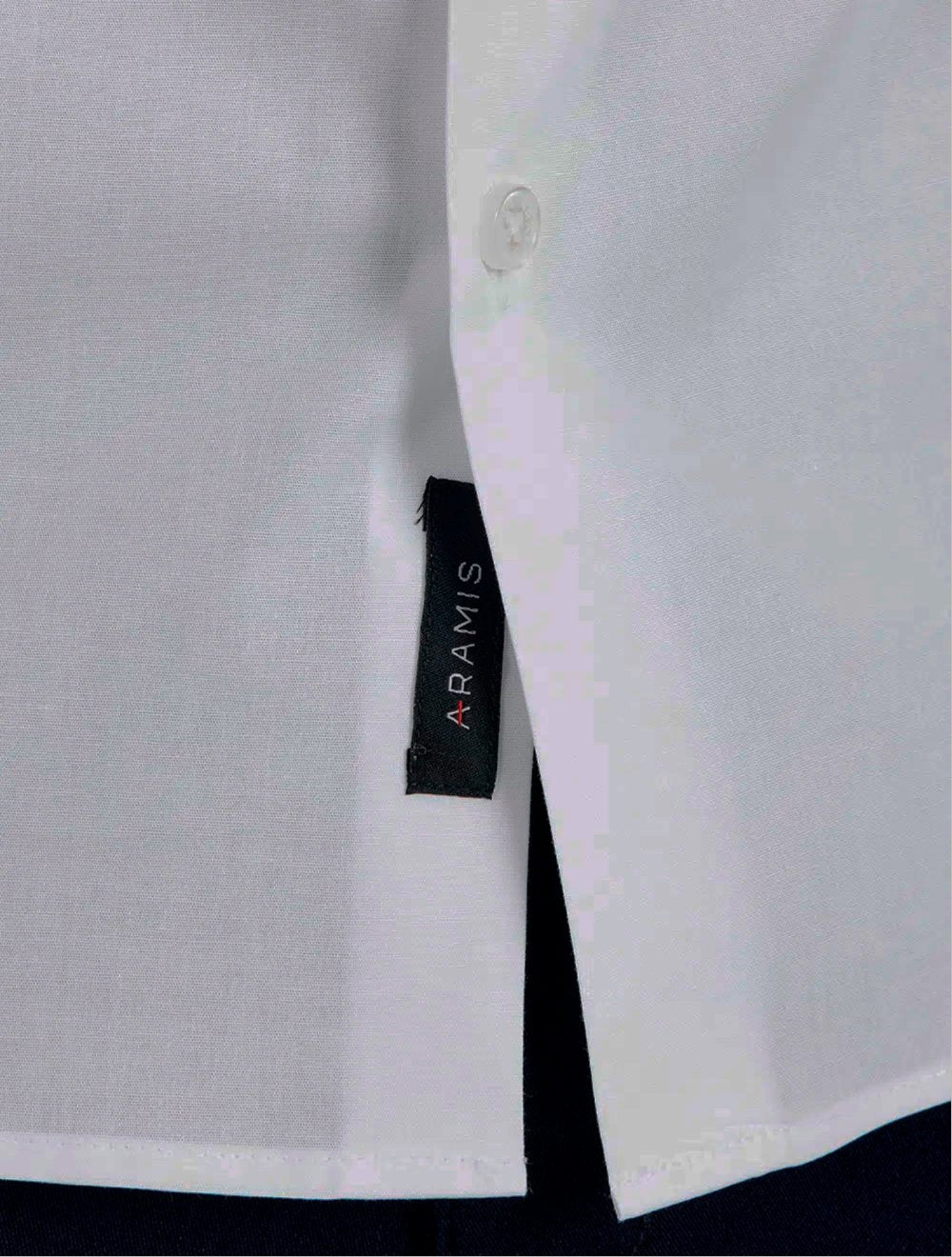 Camisa Aramis Masculina Slim Tricoline Stretch Branca