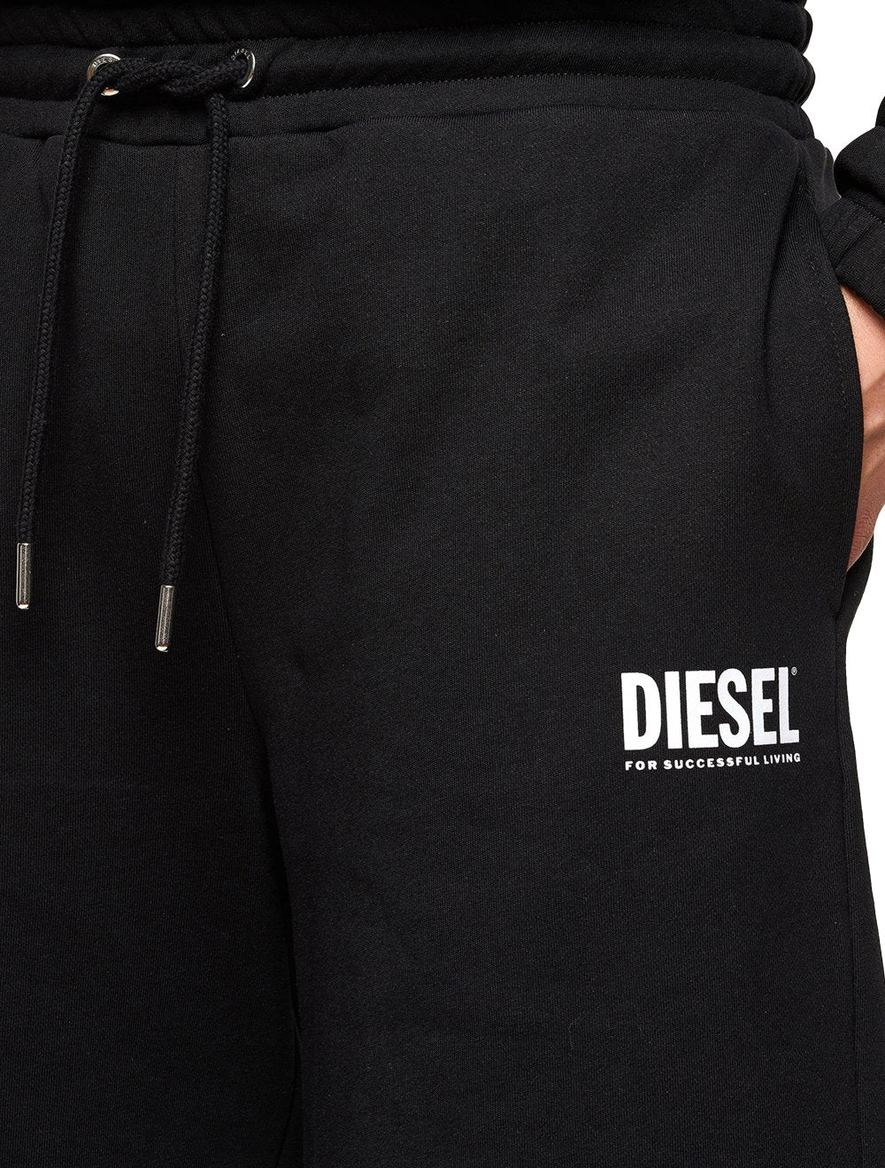 Bermuda Diesel Moletom Masculina P-Crown Logo Preta