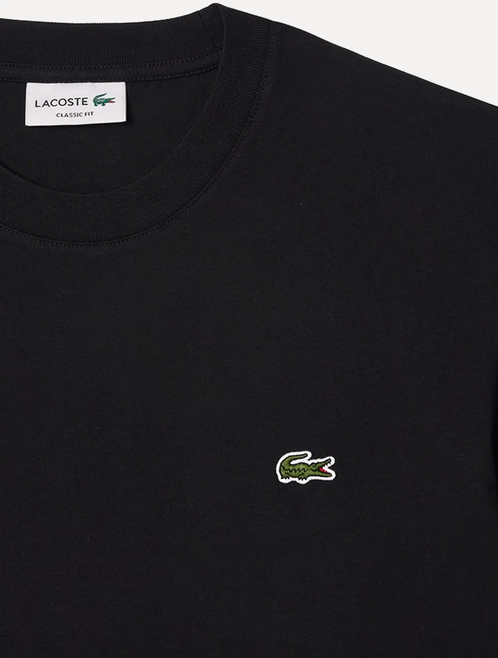 Camiseta Lacoste Masculina Classic Basic Cotton Preta