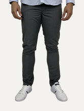 Calça Dudalina Masculina Alfaiataria Slim Viscose Grafite