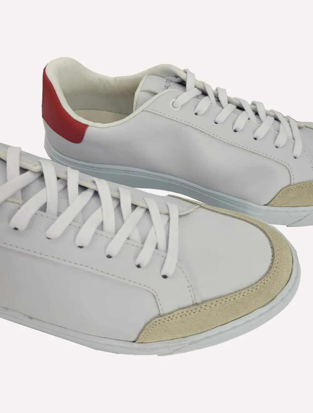 Tênis Nautica Masculino SL Couro Vermelho/Branco