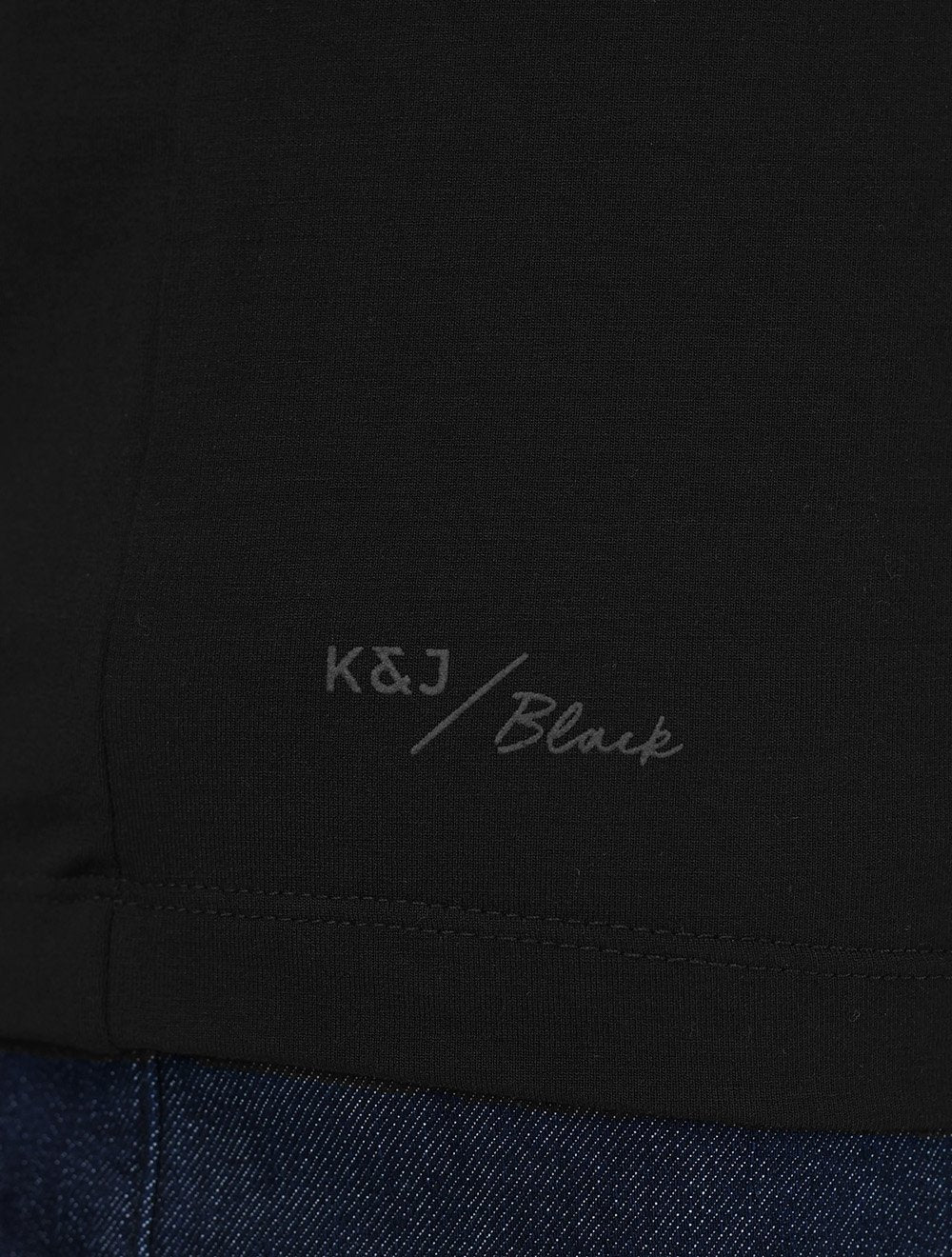 Camiseta K&J Black Premium Viscose Flex Preto