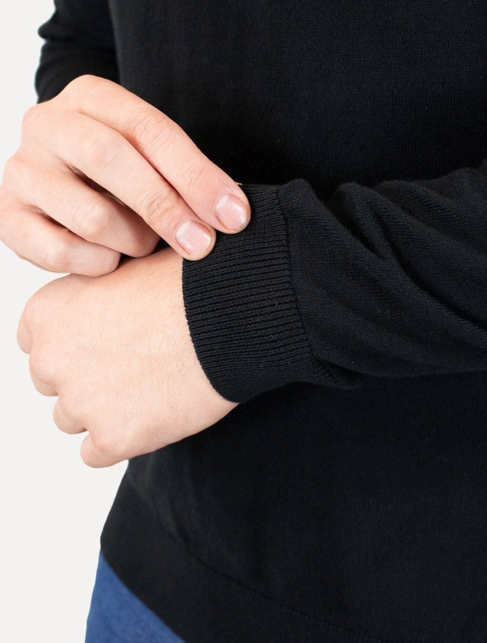 Suéter Calvin Klein Jeans Masculino Crewneck Tricot Liso Preto