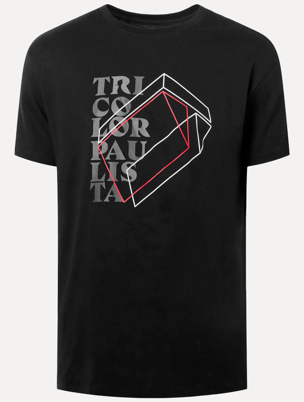 Camiseta Reserva Masculina SPFC 3D Shield Preta