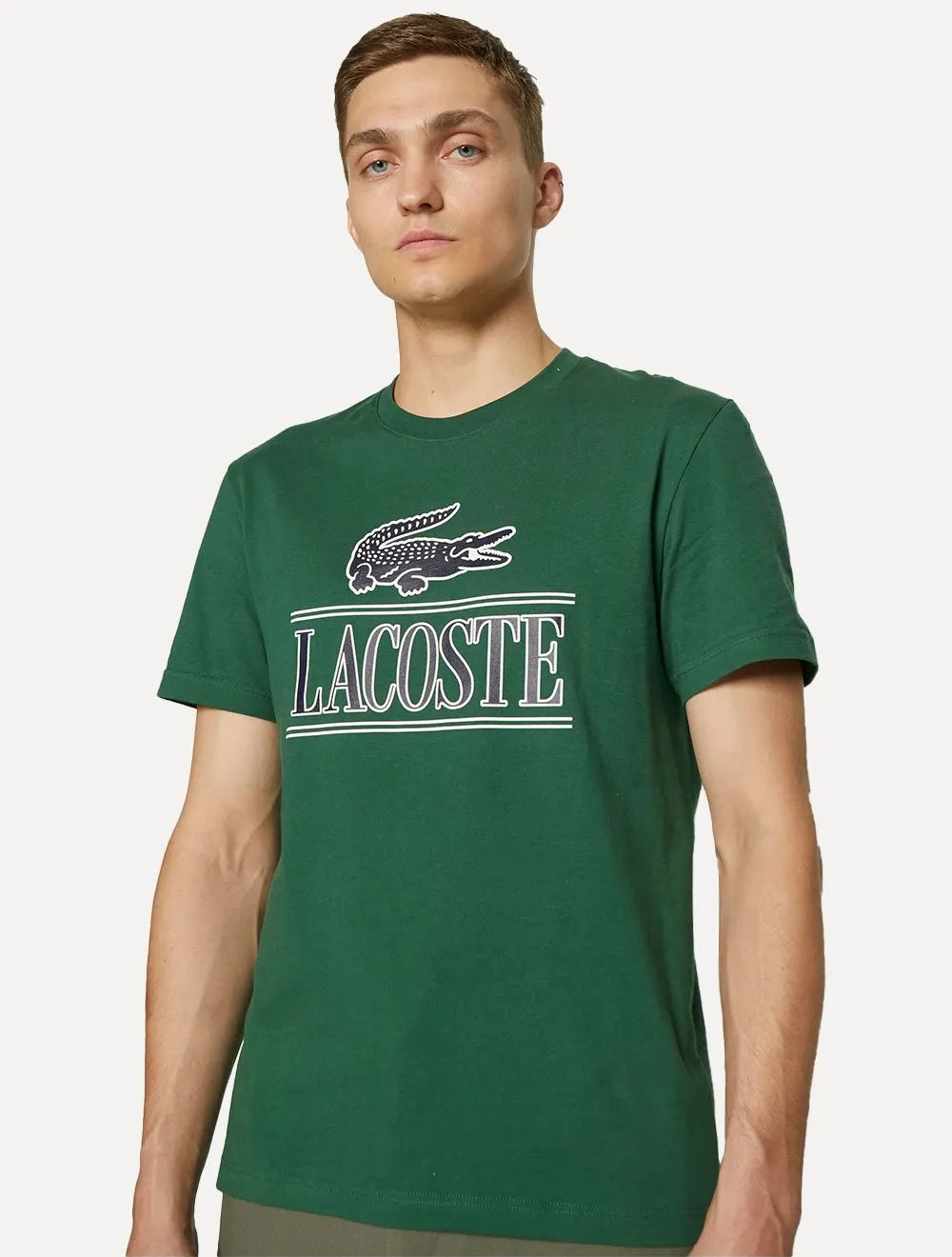 Camiseta Lacoste Masculina Heavy Cotton Jersey Vintage Verde