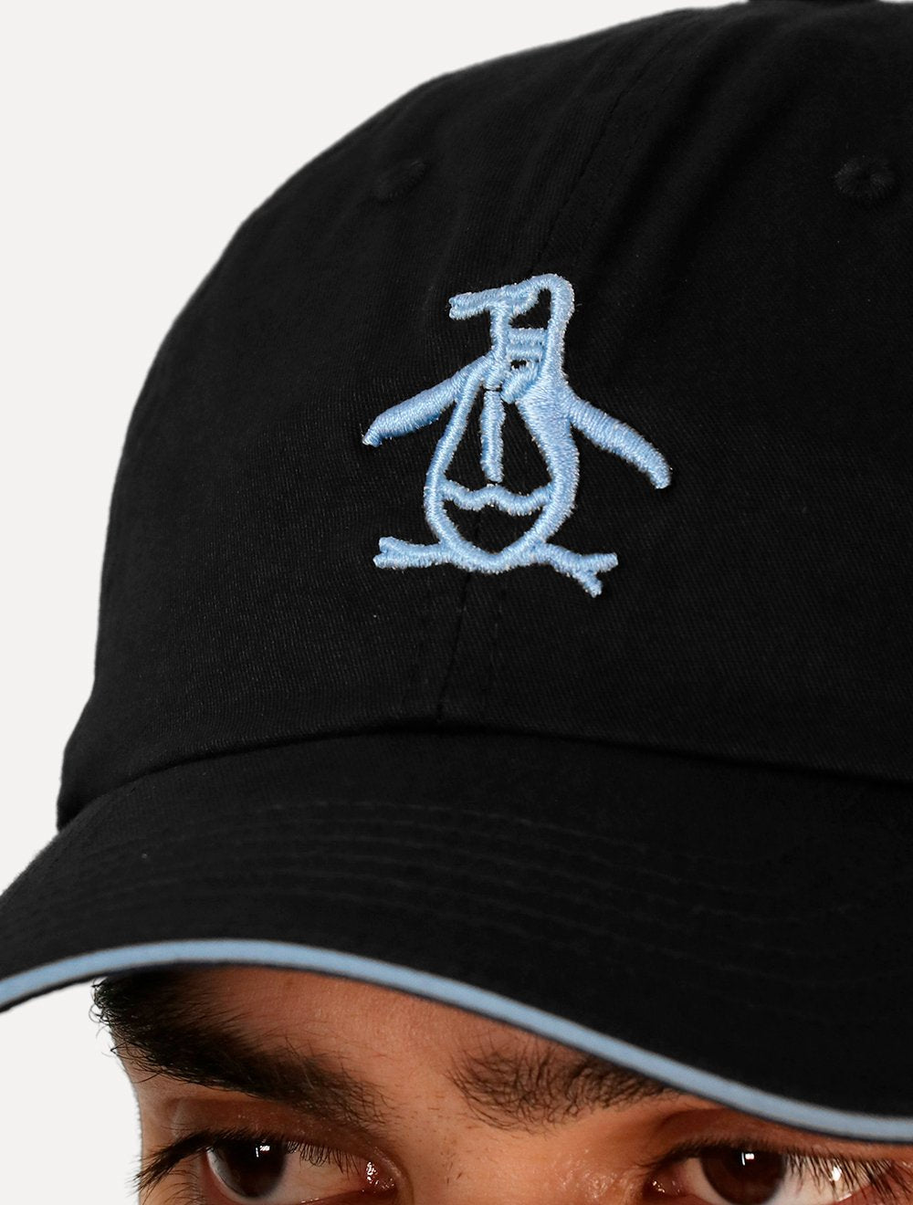 Boné Original Penguin Masculino Tradicional Bordado Preto
