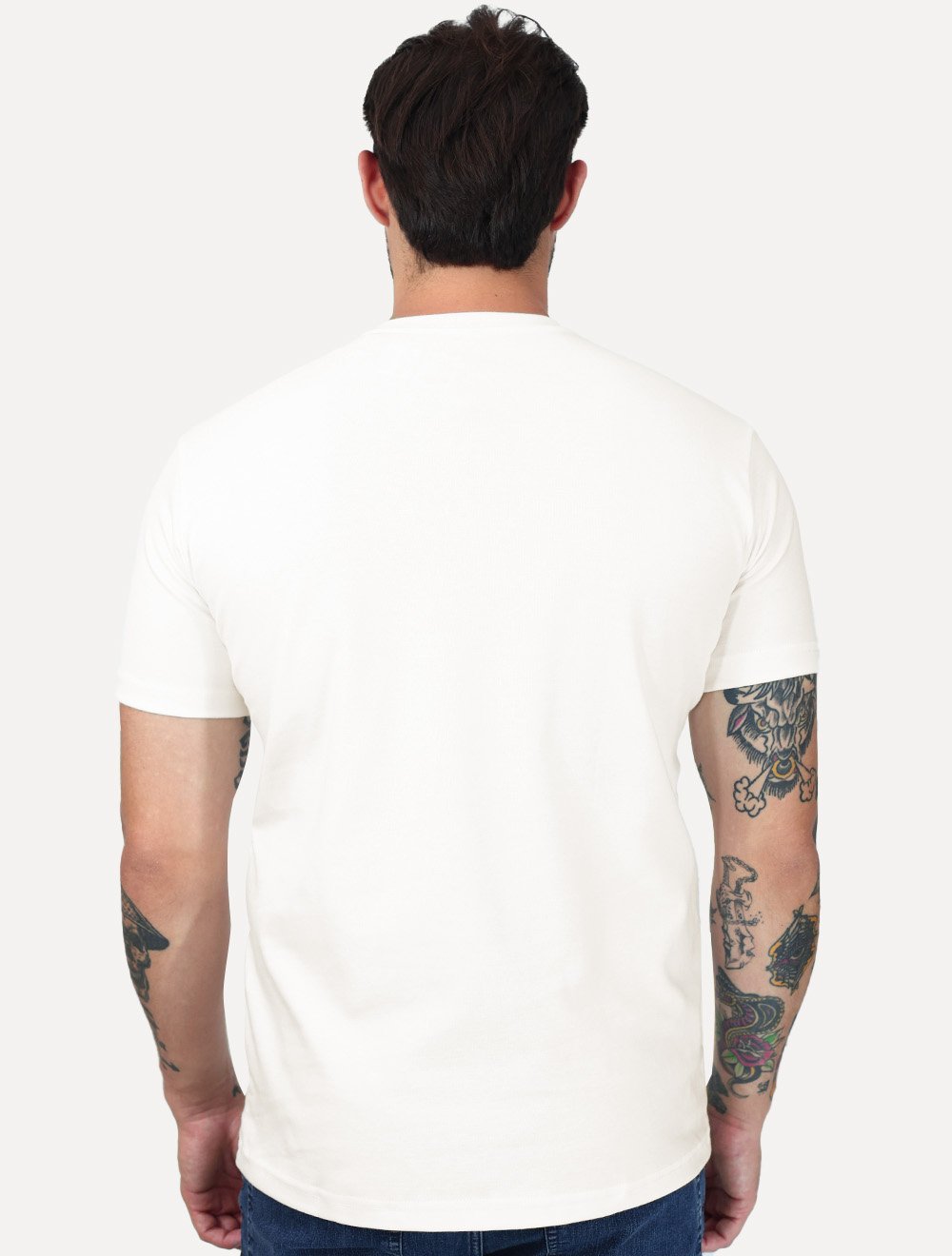 Camiseta King & Joe Premium Suedine Egípcio Logo Off White