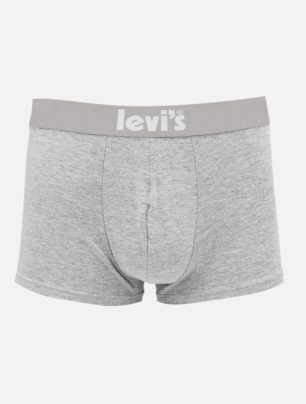 Cuecas Levis Boxer Brief Poster Cinza Mescla e Branca Pack 2UN