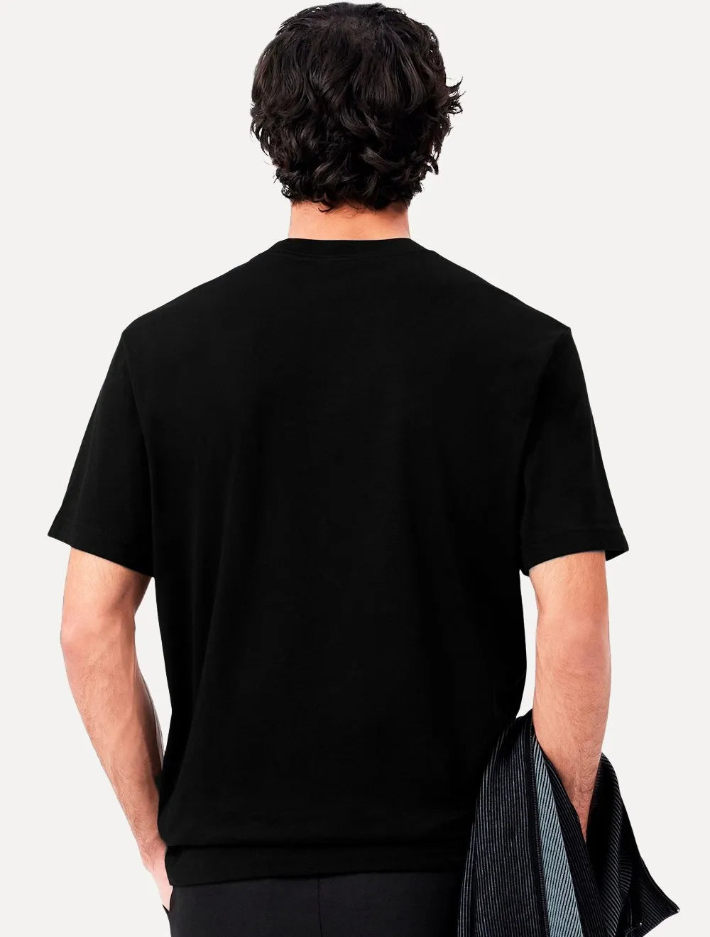 Camiseta Lacoste Masculina Classic Fit Pocket Preta