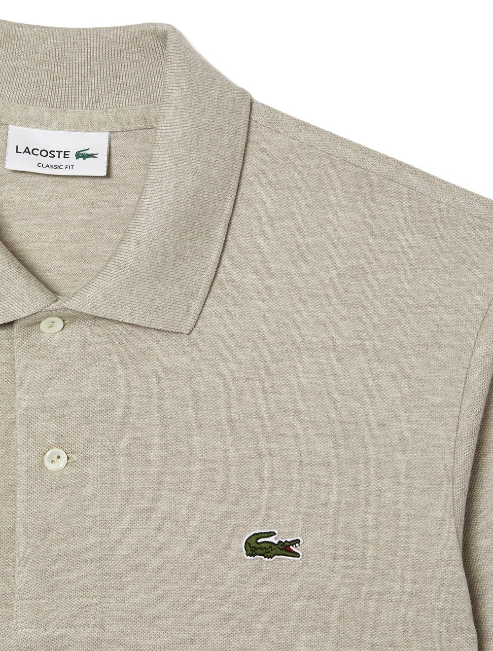 Polo Lacoste Masculina L.12.12 Caqui Mescla