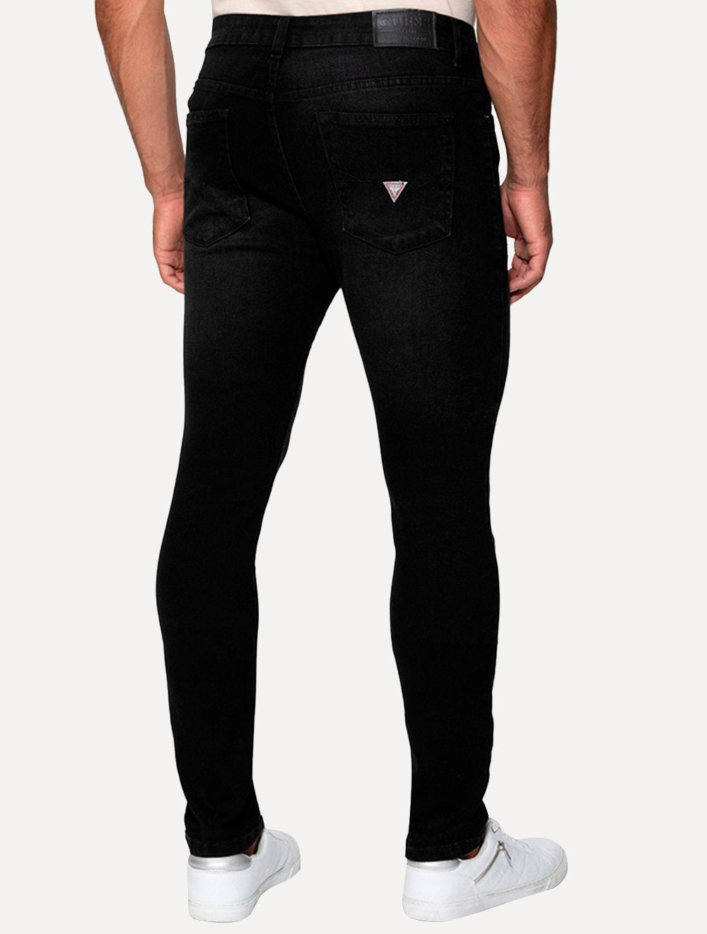 Calça Guess Jeans Masculina Skinny Jet Black Tag Preta