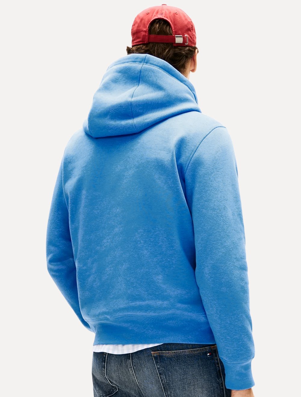 Moletom Tommy Hilfiger Masculino Hoodie Logo Core Azul
