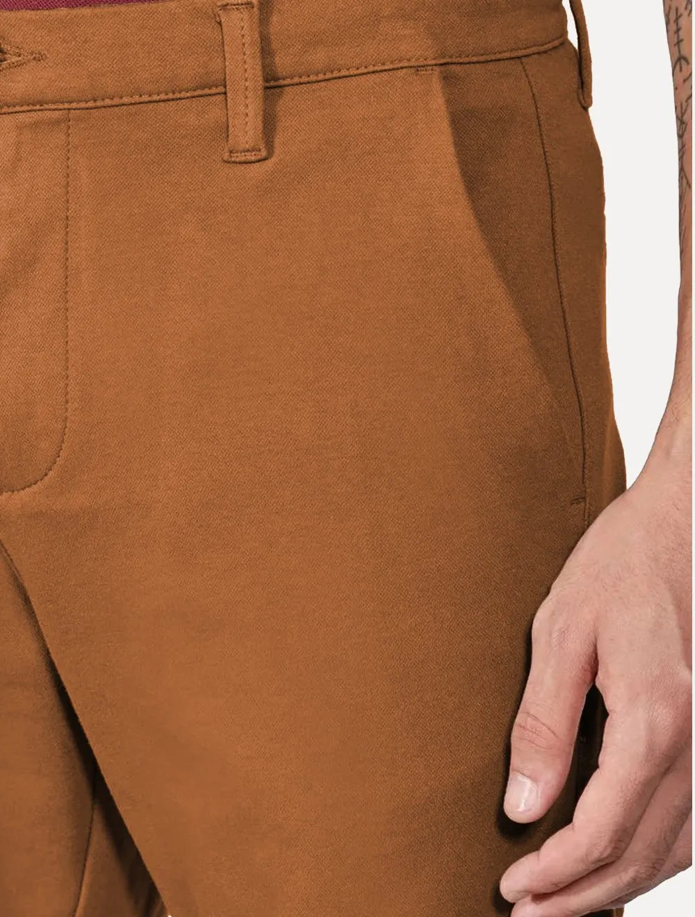 Bermuda Aramis Masculina Sarja Chino Color Caramelo