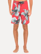 Bermuda Osklen Masculina D'Água Surf Fleur Vermelha