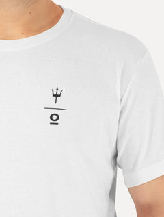 Camiseta Osklen Masculina Regular Big Shirt Watery Worlds Branca