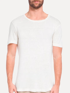Camiseta Osklen Masculina Regular Silk Perfect Off-White Mescla