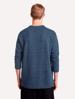 Casaco Reserva Masculino Moletinho Hoodie Capuz Logo Azul Mescla