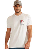 Camiseta Nautica Masculina Custom Logo Silk Branca