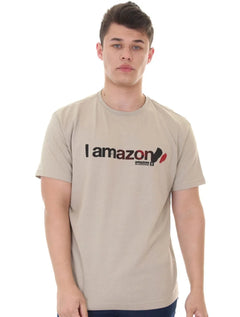 Camiseta Osklen Masculina Regular Amazon Guardians Cáqui