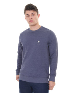 Moletom Aeropostale Masculino A87 Logo Fleece Azul Marinho Mescla