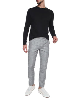 Blusa VR Tricot Masculina Crewneck Preta