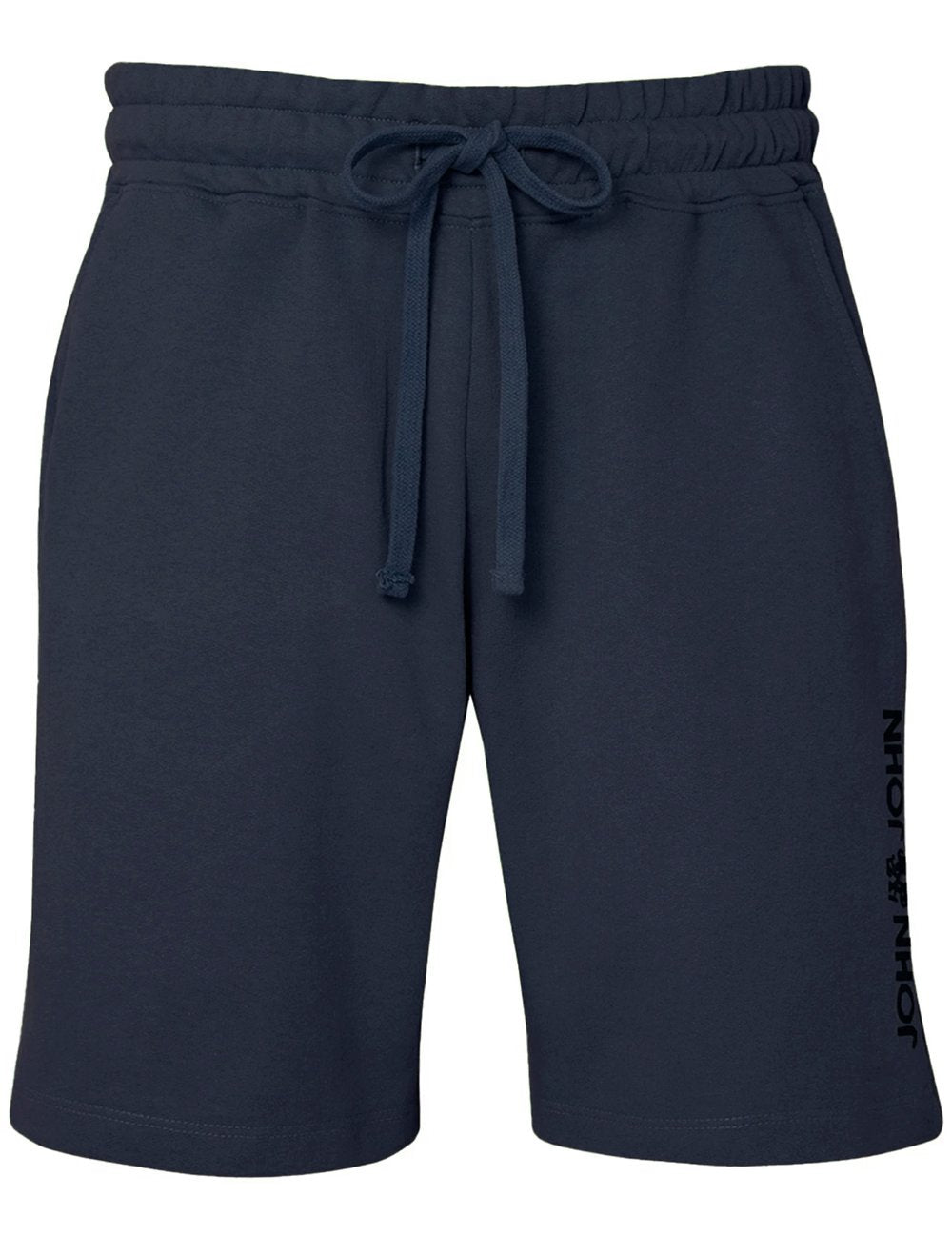 Bermuda John John Masculina Moletom New Basic Print Azul Médio
