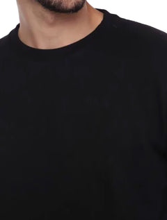 Blusa VR Tricot Masculina Crewneck Preta