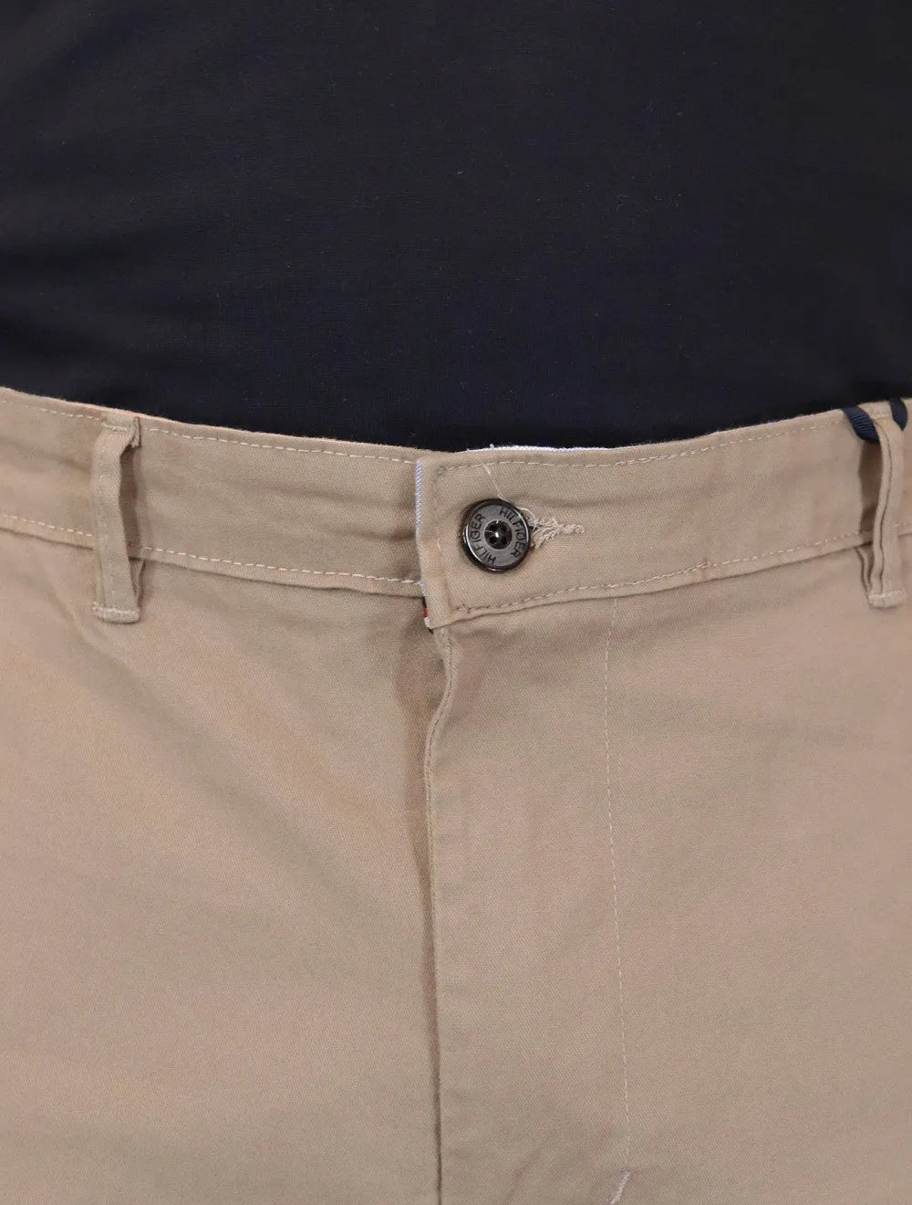 Calça Tommy Hilfiger Masculina de Sarja Brooklyn Caqui Médio
