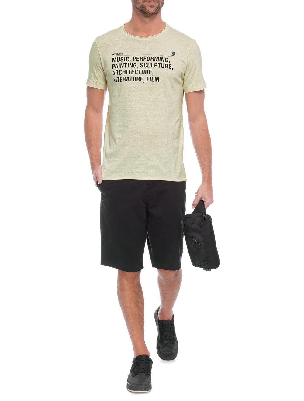 Camiseta Osklen Masculina Slim Hemp Seven Arts Off-White