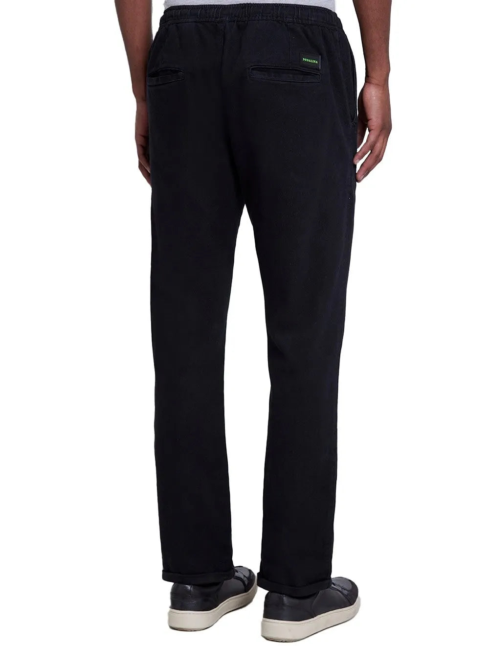 Calça Dudalina Sarja Moletom Concept Stoned Preta