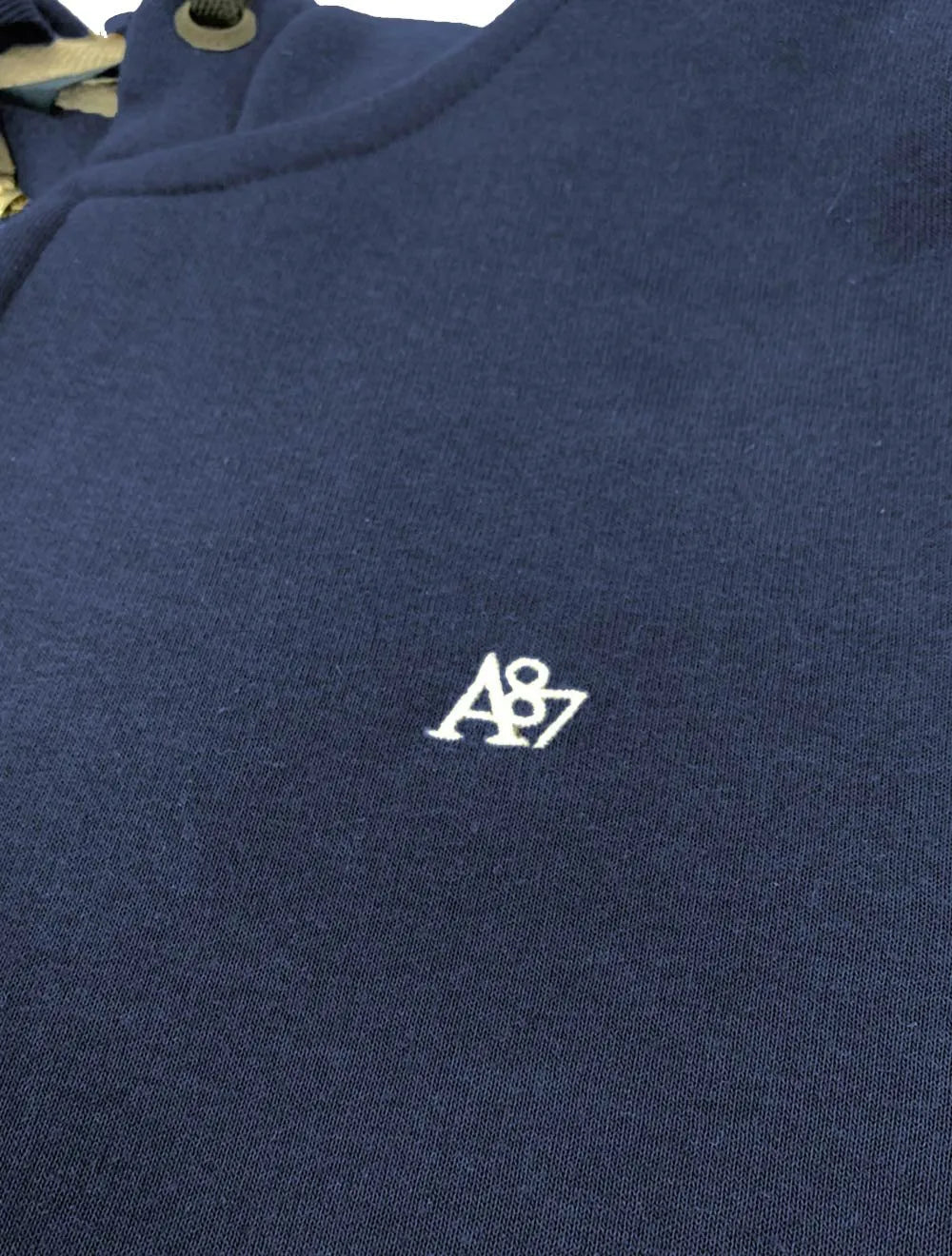 Moletom Aeropostale Masculino Hoodie Full-Zip A87 Azul Marinho