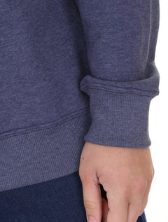 Moletom Aeropostale Masculino A87 Logo Fleece Azul Marinho Mescla