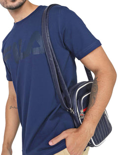 Camiseta Fila Masculina Letter Premium Azul Marinho