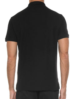 Polo Sergio K Masculina Piquet Gorgurão Light Logo Preta