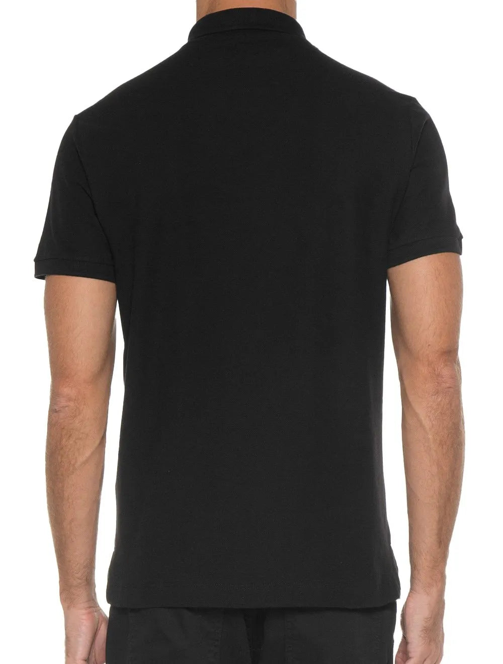 Polo Sergio K Masculina Piquet Gorgurão Light Logo Preta